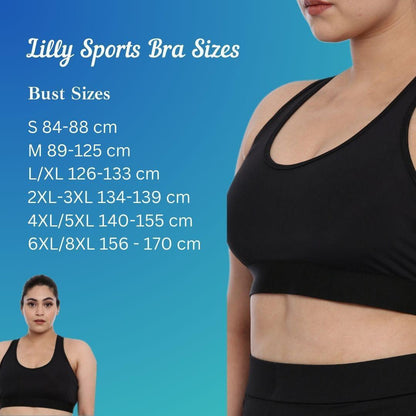 Plus Size Sports Bra - Lady Lilly Designs