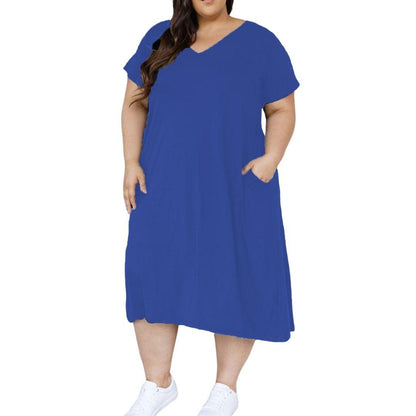 Plus Size Maddi Pocket Dress - Lady Lilly Designs