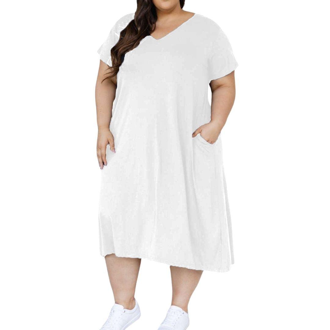 Plus Size Maddi Pocket Dress - Lady Lilly Designs