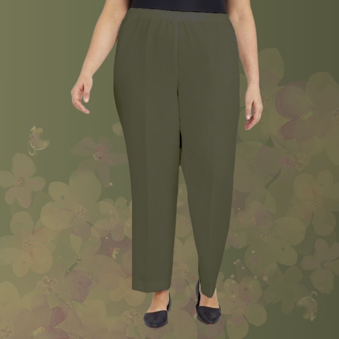 Plus Size Elastic Waist Pants
