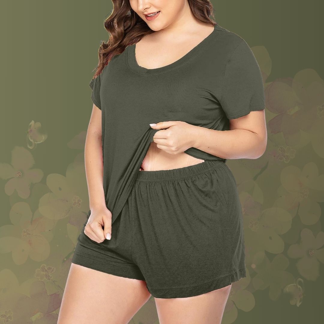 Plus Size PJ Summer Set