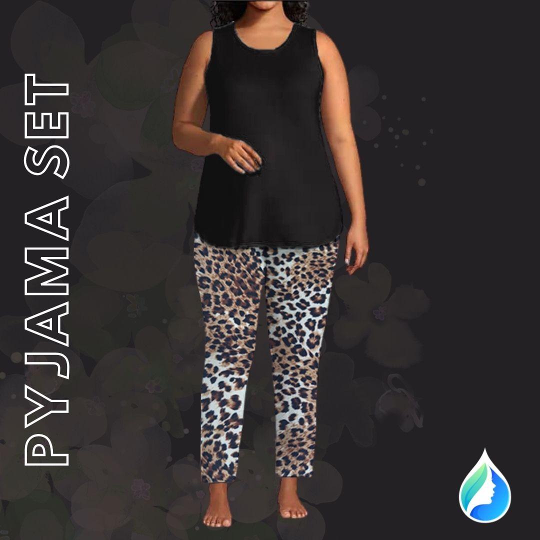 Ladies Pyjama Set - Vest and Long Pants - Lady Lilly Designs