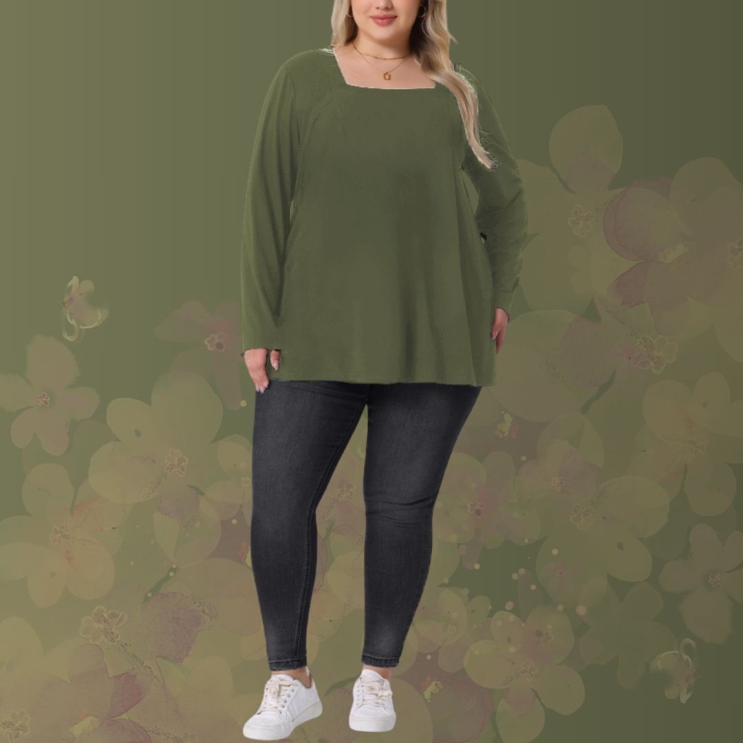 Plus Size Zena Top - Long Sleeve